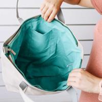 Winkeltas KSIX Grijs Polyester Kraftpapier - thumbnail