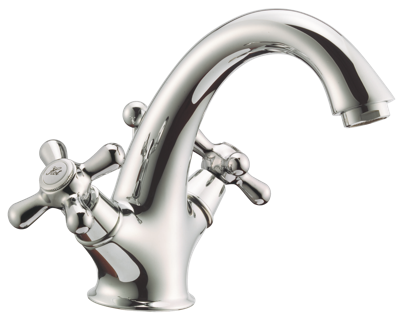 Pure Design Melrose wastafelkraan met waste Chroom