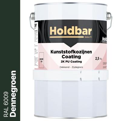 Holdbar Kunststofkozijnen Coating Dennegroen (RAL 6009) 2,5 Kg Holdbar Kunststofkozijnen Coating Dennegroen (RAL 6009) 2,5 Kg