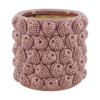 Dijk Natural Collections Bloempot framboos keramiek ø16xh15cm