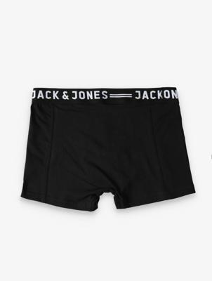 Jack - Jones Sense Trunks 3-pack Noos 12081832 Boxershorts Black/black Waist
