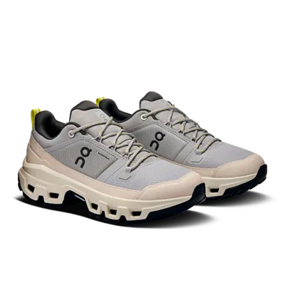 ON Cloudrock Low Waterproof Lage Wandelschoen Dames Alloy | Ice 37,5
