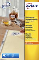 Etiket Avery L4737REV-25 63.5x29.6mm wit 675 etiketten - thumbnail