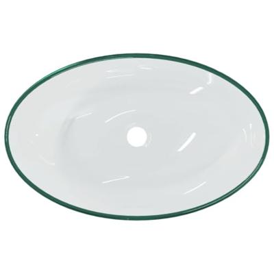 VidaXL Wasbak 54,5x35x15,5 cm gehard glas transparant