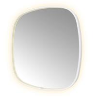 Spiegel Hotbath &MORE 80x80 cm LED-Verlichting Spiegelverwarming Deens Ovaal Mat Wit - thumbnail