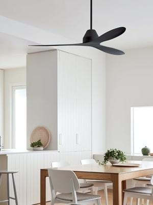 Beacon Plafondventilator zwart zonder lampWhitehaven Ø 143cm IP55 - 213041