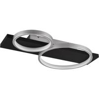 LED Plafondlamp 26W Dimbaar Warm Wit 3000K Rechthoek Titaan Metaal - thumbnail