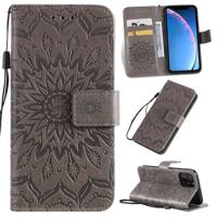 Gedrukt afdrukken zonnebloem patroon horizontale Flip PU lederen case voor iPhone 11 Pro met houder & kaartsleuven & portemonnee & Lanyard - thumbnail
