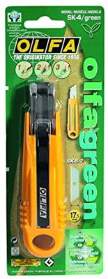 Olfa Cutter SK-4 Green, 17,5 mm, geel Olfa Cutter SK-4 Green, 17,5 mm, geel