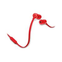 JBL T160 Tune bedrade in-ear hoofdtelefoon met microfoon - rood - thumbnail