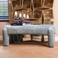 Richmond Eetkamerbank 'Holly' Chenille, kleur Lichtblauw - thumbnail