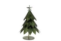 Scottish kerstboom donker groen ijzer 18 cm - thumbnail