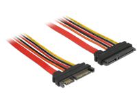 DeLock Verlengkabel SATA 6 Gb/s 22-pins stekker > SATA 22-pins aansluiting (3,3 V + 5 V + 12 V) 20 cm - thumbnail
