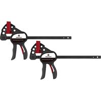 TOOLCRAFT 1669393 Set van 2 mini-eenhandklemmen 100 x 35 mm Spanbreedte (max.):100 mm Afmeting, lengte: 191 mm Afm. werkbereik:35 mm - thumbnail