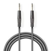 Gebalanceerde Audiokabel | 6,35 mm male - 6,35 mm male | 5,0 m | Grijs - thumbnail