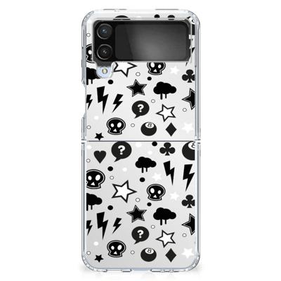 Silicone Back Case Samsung Galaxy Z Flip 4 Silver Punk Silicone Back Case Samsung Galaxy Z Flip 4 Silver Punk