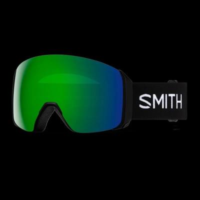 Smith 4D Mag XL Sneeuwbril Black - ChromaPop Sun Green Mirror One Size