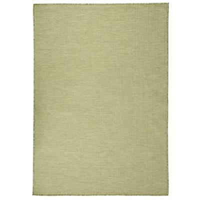 VidaXL Buitenkleed platgeweven 140x200 cm groen