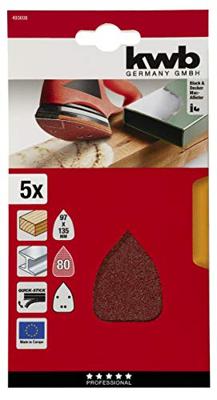 Schuurschijf klit k80 mouse 5st KWB - Kwb Schuurschijf klit k80 mouse 5st KWB - Kwb