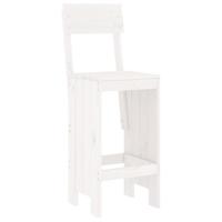 5-delige Barset massief grenenhout wit - thumbnail