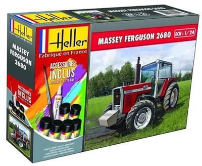 Heller 57402 STARTER KIT Massey Ferguson 2680 Bouwpakket Schaal 1:24