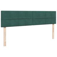Ottoman bed met matrassen 180x200cm fluweel donkergroen - thumbnail