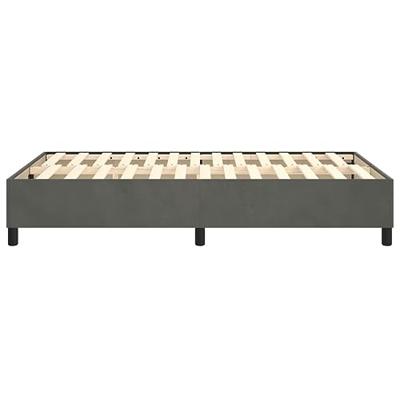 Bedframe zonder matras 120x200 cm fluweel donkergrijs