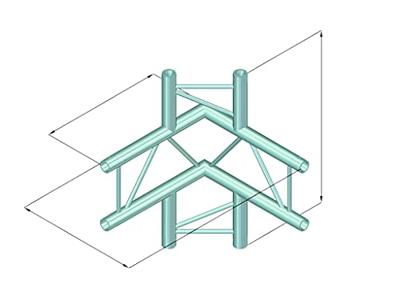 ALUTRUSS DECOLOCK DQ2-SPAC44V 4-way Corner bk