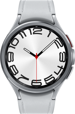 Samsung Galaxy Watch6 Classic Watch6 Classic 3,81 cm (1.5") OLED 47 mm Digitaal 480 x 480 Pixels Touchscreen Zilver Wifi GPS