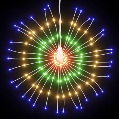 VidaXL Kerstverlichting vuurwerk 140 meerkleurige led&apos;s 17 cm