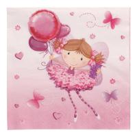 Servetten Little Dancer 3-laags 33x33cm - thumbnail