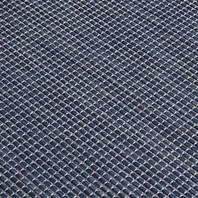 VidaXL Buitenkleed platgeweven 100x200 cm blauw - thumbnail