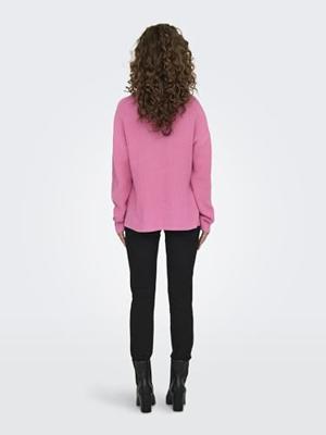 Only Onlluna Ls O-neck Pullover Knt Nca Trui Sachet Pink