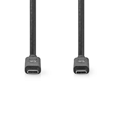 Nedis USB-Kabel | USB 3.2 Gen 2 | USB-C Male naar USB-C Male | 10 Gbps | 1 m | 1 stuks - CCGW64750BK10 CCGW64750BK10
