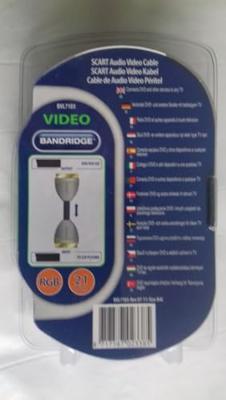 Bandridge SCART Kabel | SCART Male naar SCART Male | 3 m | Blauw | 1 stuks - BVL7103 BVL7103