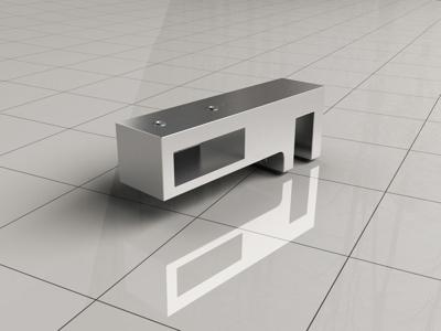 Xellanz glaskoppeling zijkant stabilisatiestang chroom