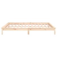 Bedframe LED massief hout 120x200 cm - thumbnail