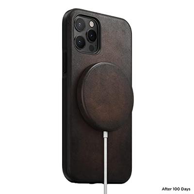 Nomad Leren Cover voor MagSafe-oplader Rustiek Bruin