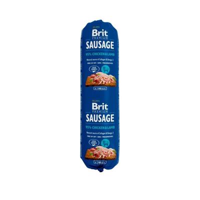 BRIT Premium Sausage Kip en lam - natvoer voor honden - 800g