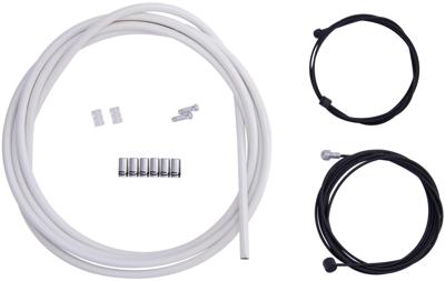 CONTEC remkabelset "stop++" ct brake cable set stop++ steel fr+rear compl white