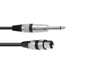 OMNITRONIC Adapter Cable XLR(F)/Jack mono 0.9m bk - thumbnail