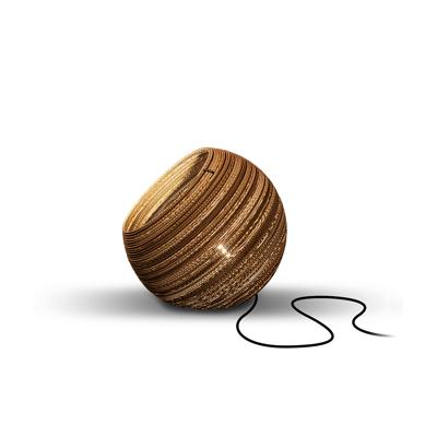 Think Paper Tafellamp Globe 290 Ø 29 cm bruin