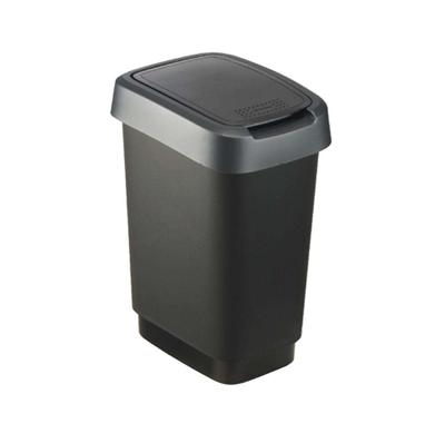 Rotho Twist Afvalbak 50L dark silver