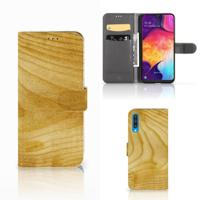 Samsung Galaxy A50 | Book Style Case | Licht Hout - thumbnail