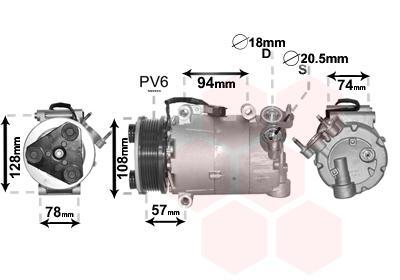 Compressor, airconditioning 1800K482