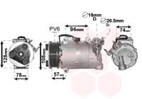 Compressor, airconditioning 1800K482 - thumbnail