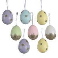 Paaseitjes 8x Hangdeco In Koker Pastel Mix Pasen - thumbnail