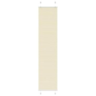 VidaXL Plissé rolgordijn 40x200 cm stofbreedte 39,4 cm polyester crème
