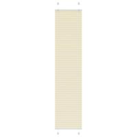 VidaXL Plissé rolgordijn 40x200 cm stofbreedte 39,4 cm polyester crème - thumbnail