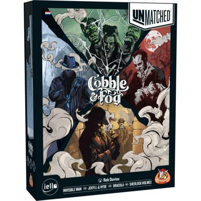 White Goblin Games unmatched: cobble & fog bordspel (nederlands, 2 - 4 spelers, 20 minuten, vanaf 10 jaar)